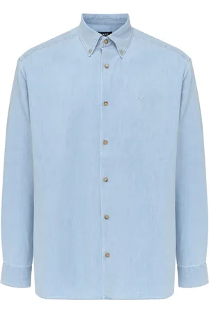 A.P.C. Heren, Overhemden, Blauw, Maat: M