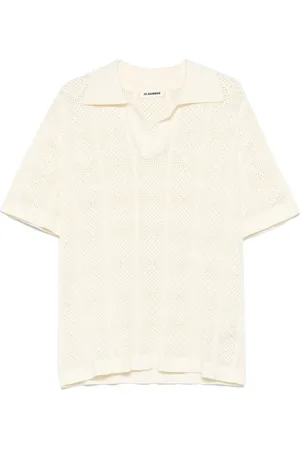 Jil Sander Heren, Tops, Wit, Maat: M Katoen