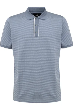 Dunhill Heren, Tops, Blauw, Maat: M Katoen