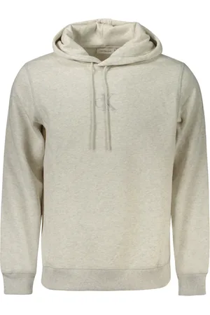 Calvin Klein Heren, Sweatshirts & Hoodies, Grijs, Maat: S Katoen