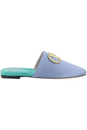 VALENTINO GARAVANI Dames, Schoenen, Blauw, Maat: 36 1/2 EU Satijn
