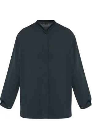 Emporio Armani Dames, Blouses & Shirts, Grijs, Maat: XL Poliester