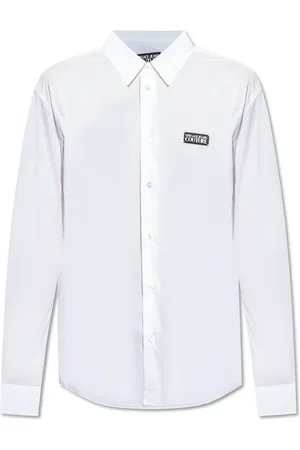 VERSACE Heren, Overhemden, Wit, Maat: XL Katoen