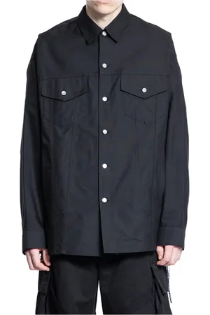 MASTERMIND Heren, Overhemden, Zwart, Maat: L Denim