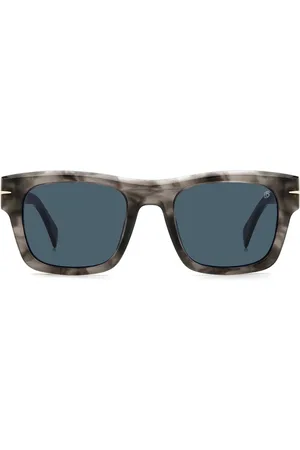 DB EYEWEAR BY DAVID BECKHAM Unisex, Accessoires, Grijs, Maat: 51 MM Leer