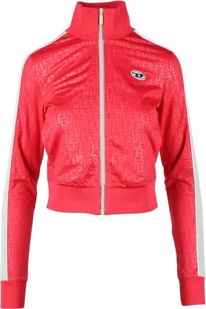 Diesel Dames, Sweatshirts & Hoodies, Rood, Maat: XS Poliester