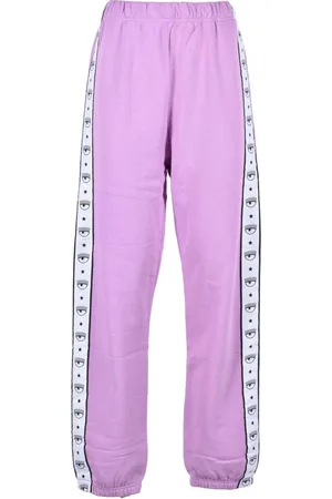 Chiara Ferragni Dames, Broeken, Paars, Maat: XS Katoen