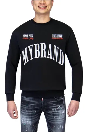My Brand Heren, Sweatshirts & Hoodies, Zwart, Maat: M