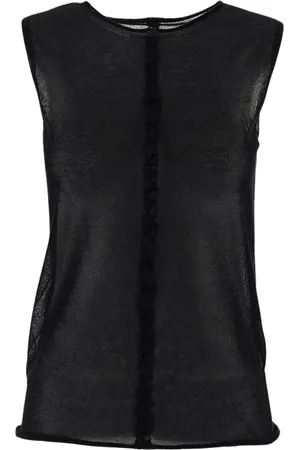 UMA WANG Dames, Tops, Zwart, Maat: M Katoen