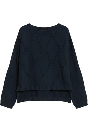 Max Mara Dames, Truien, Blauw, Maat: 2XL