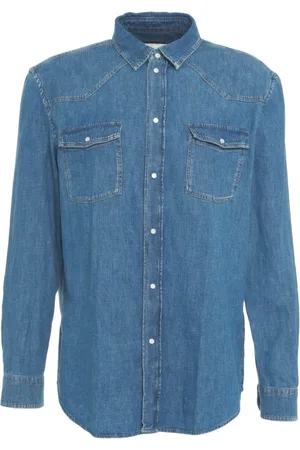 Dondup Heren, Overhemden, Blauw, Maat: L Denim