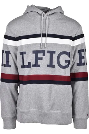 Tommy Hilfiger Heren, Sweatshirts & Hoodies, Grijs, Maat: 2XL Katoen