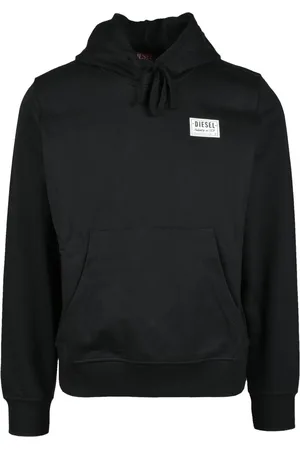 Diesel Heren, Sweatshirts & Hoodies, Zwart, Maat: L Katoen