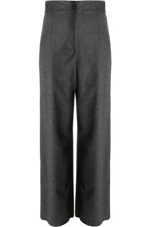 Emporio Armani Dames, Broeken, Grijs, Maat: S Katoen