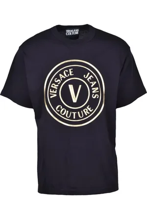 VERSACE Heren, Tops, Zwart, Maat: S Katoen