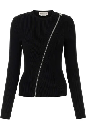 Alexander McQueen Dames, Truien, Zwart, Maat: M