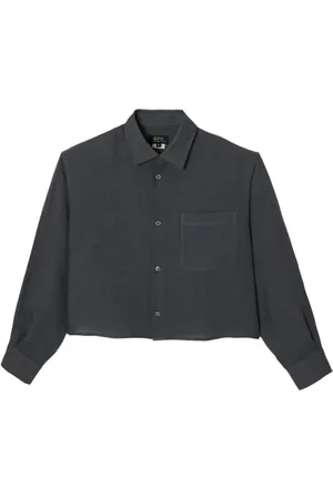 A.P.C. Dames, Blouses & Shirts, Grijs, Maat: XS Linnen