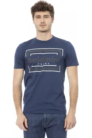 BALDININI Heren, Tops, Blauw, Maat: XL Katoen