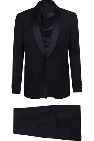 LARDINI Heren, Pakken, Blauw, Maat: L Wol