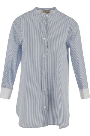 GENTRYPORTOFINO Dames, Blouses & Shirts, Blauw, Maat: 2XS
