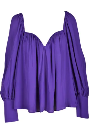 Pinko Dames, Blouses & Shirts, Paars, Maat: M Viscose