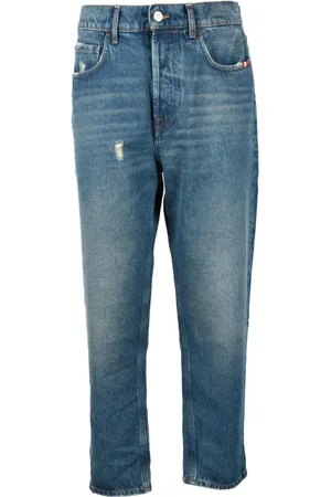 AMISH Heren, Jeans, Blauw, Maat: W30 Katoen