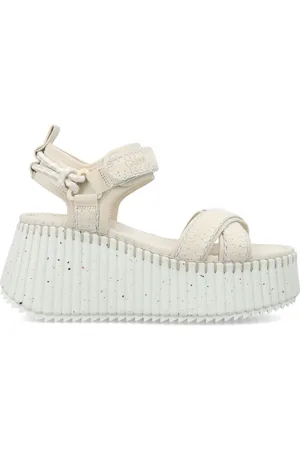 Chloé Dames, Schoenen, Wit, Maat: 40 EU