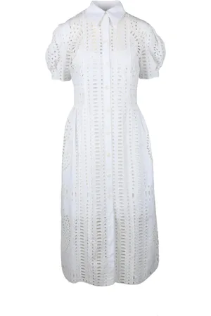 Alberta Ferretti Dames, Jurken, Wit, Maat: S Katoen