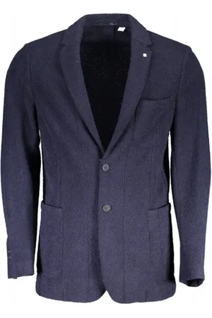 GANT Heren, Jassen, Blauw, Maat: L Wol