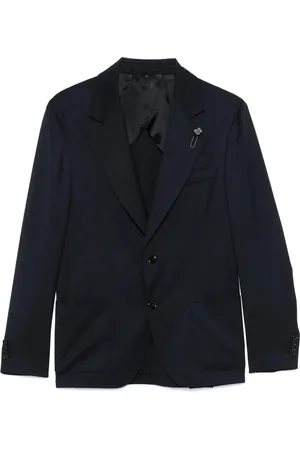 LARDINI Heren, Jassen, Blauw, Maat: M Wol