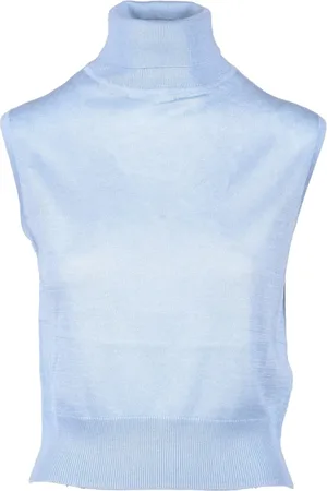 FARFETCH Dames, Truien, Blauw, Maat: S Zijde