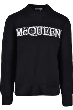 Alexander McQueen Heren, Truien, Zwart, Maat: L Katoen