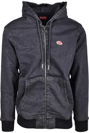 Diesel Heren, Sweatshirts & Hoodies, Grijs, Maat: L Katoen