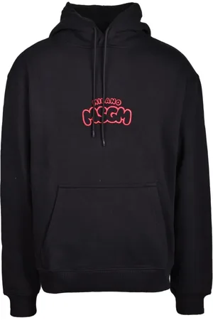 Msgm Dames, Sweatshirts & Hoodies, Zwart, Maat: XL Katoen