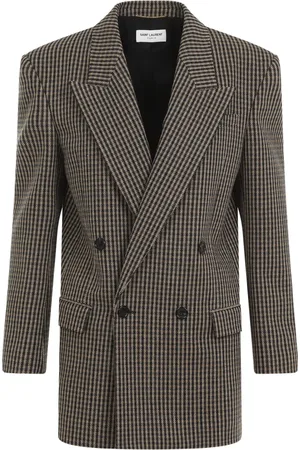 Saint Laurent Dames, Jassen, Bruin, Maat: S Wol