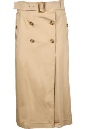 MARELLA Dames, Rokken, Bruin, Maat: XL Katoen