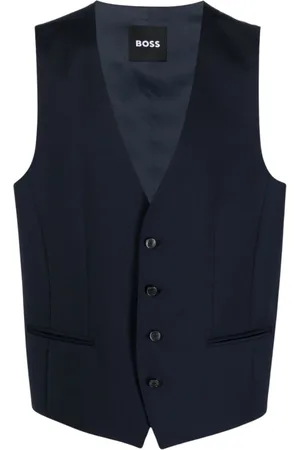 HUGO BOSS Heren, Pakken, Blauw, Maat: M Wol