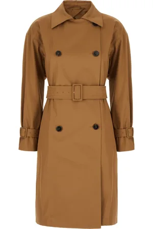 Max Mara Dames, Mantels, Bruin, Maat: XS Katoen