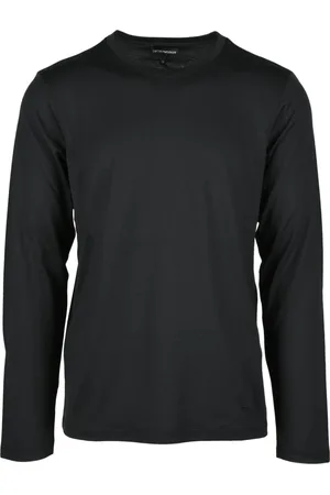 Emporio Armani Heren, Tops, Zwart, Maat: XL Katoen
