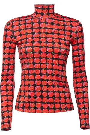 La DoubleJ Dames, Truien, Rood, Maat: XS Polyamide