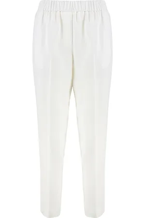 PESERICO SIGN Dames, Broeken, Wit, Maat: L Viscose