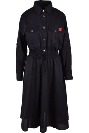 Moschino Dames, Jurken, Zwart, Maat: XS Katoen