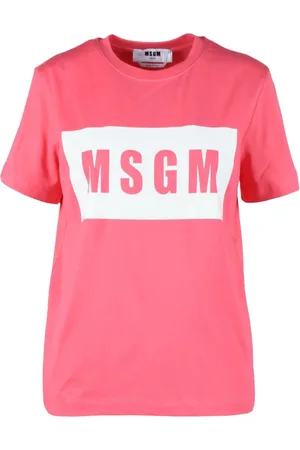 Msgm Dames, Tops, Roze, Maat: S Katoen