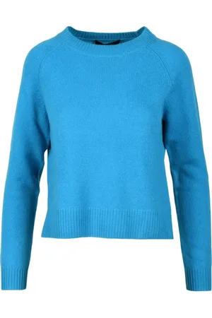 Max Mara Dames, Truien, Blauw, Maat: S Kasjmier