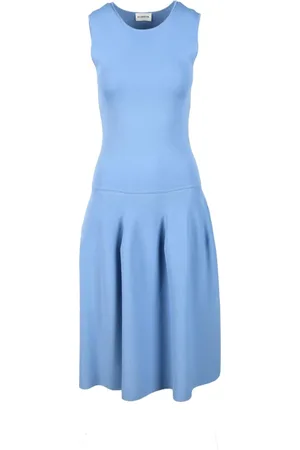 P.A.R.O.S.H. Dames, Jurken, Blauw, Maat: M Viscose