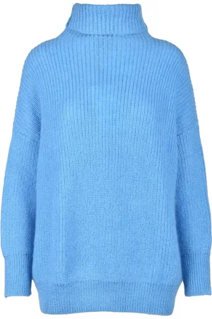 WEILI ZHENG Dames, Truien, Blauw, Maat: M Wol