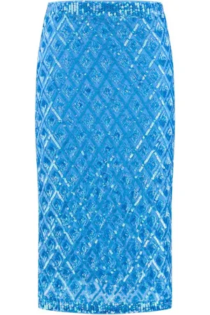 P.A.R.O.S.H. Dames, Rokken, Blauw, Maat: S