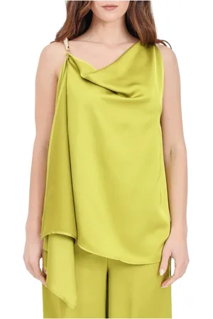 SIMONA CORSELLINI Dames, Tops, Groen, Maat: XL Poliester