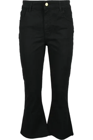Manila Grace Dames, Jeans, Zwart, Maat: W26 Katoen