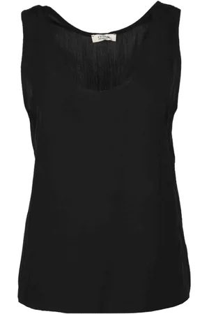 Think! Dames, Tops, Zwart, Maat: XS Viscose